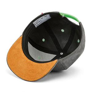 Бейсболка вельветовая Hello Hossy "Flat Brim Sweet Berry", лунная пыль